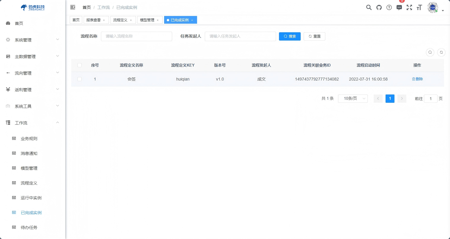劲虎云-流程引擎